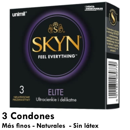 3 Preservativos Finos Skyn Elite Vending