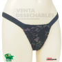 Tanga Trucadora Negra con Brillo Violeta