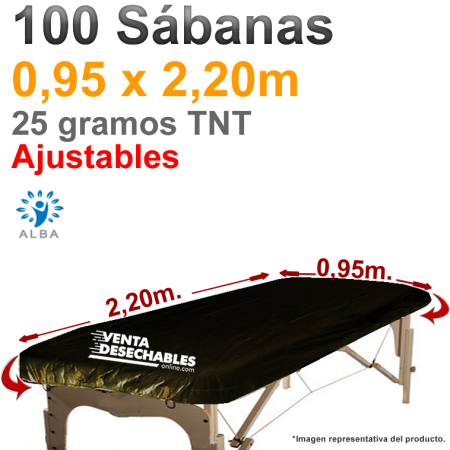 Sabanillas Desechables Para Camillas Grandes En Color Negro