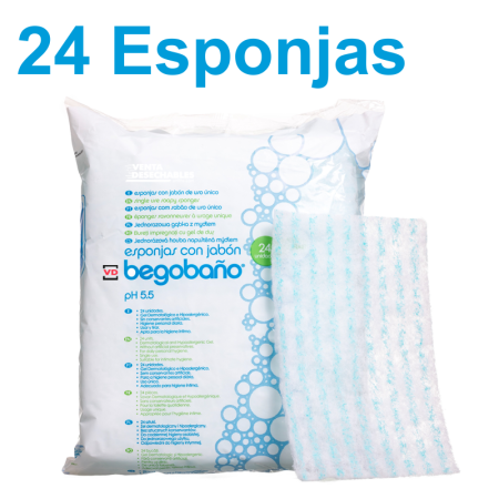 24 Esponjas Con Jabón Begobaño