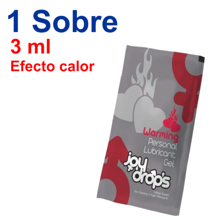 Lubricante Efecto Calor En Sobres Joydrops