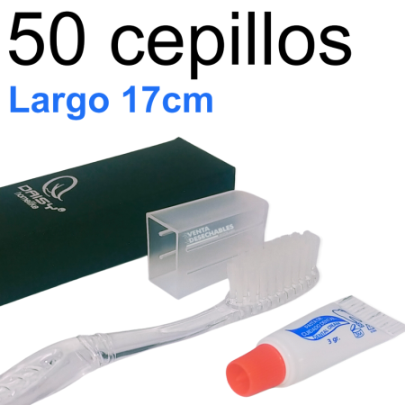 50 Cepillos Dientes Desechables - Grafito