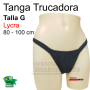 Tanga Trucadora Lycra Negro Talla  G - Ivete
