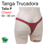 TANGA TRUCADORA PAQUEÑA CHAROL ROJO