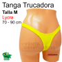 Tanga Trucadora Lycra Amarillo Talla M