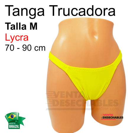 Tanga Trucadora Lycra Amarillo Talla M - Ivete
