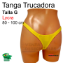 Tanga Trucadora Color Amarillo Talla Grande