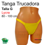 Tanga Trucadora Lycra Amarillo Talla G - Ivete