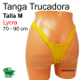 Tanga Trucadora Color Amarillo Dorado Talla M