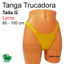 Tanga Trucadora Lycra Amarillo Dorado Talla G - Ivete