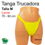 Tanga Trucadora Lycra Amarillo Canalé Talla M - Ivete