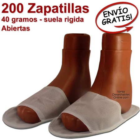 200 Pares Zapatillas Abiertas Desechables Spa