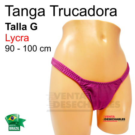Tanga Trucadora Lycra Lila Talla G - Ivete