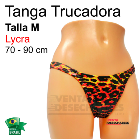 Tanga Trucadora Lycra Tricolor Animal Print Talla M - Ivete