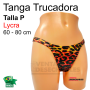 Tanga Trucadora Lycra Tricolor Animal Print Talla P - Ivete