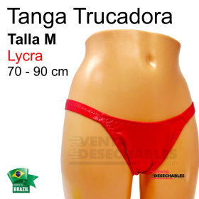 Tanga Trucadora Lycra Rojo Sangre Talla M - Ivete