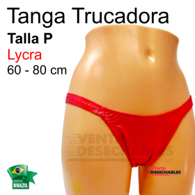Tanga Trucadora En Color Rojo Sangre Talla Pequeña
