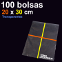 Bolsas polietileno transparentes  20x30