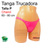 Tanga Trucadora Charol Rosa