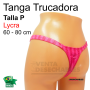 Tanga brasileña color Rosa Bicolor talla pequeña