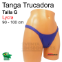 Tanga Trucadora Lycra Azul Talla G - Ivete