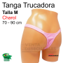 Tanga Trucadora Charol Rosa Palo