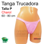 Tanga Trucadora Charol Rosa Palo Talla P