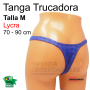 culo Tanga Trucadora Lycra Azul Bicolor