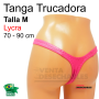 Tanga Trucadora Lycra Rosa Fuerte