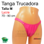 Tanga Trucadora Lycra Rosa Fuerte Talla  M