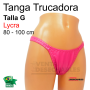 Tanga Trucadora Lycra Rosa Fuerte Talla G - Ivete