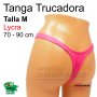 Tanga Trucadora Lycra Rosa Fuerte Estampada
