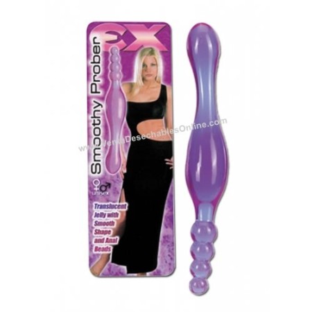 Consolador con Bolas Anales Lila
