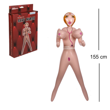 Muñeca Hinchable Enfermera 155 cm