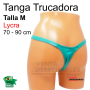 Tanga Mediana brasileña color verde pálido diseñadas por Ivete Araujo.