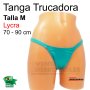 Tanga Trucadora Lycra Verde Pálido Talla  M - Ivete