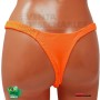 Tanga Trucadora Color Naranja Fosforito Talla M  - Fabricada en Brasil