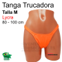 Tanga Trucadora Color Naranja Fosforito Talla Grande
