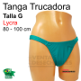Tanga Trucadora Lycra Verde Botella Talla  G - Ivete
