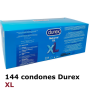 144 Preservativos Durex 220x56 Extra Largos XL
