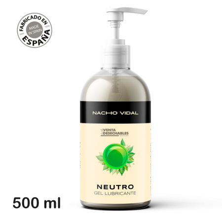 Gel Lubricante Base Agua Nacho Vidal - 500ml