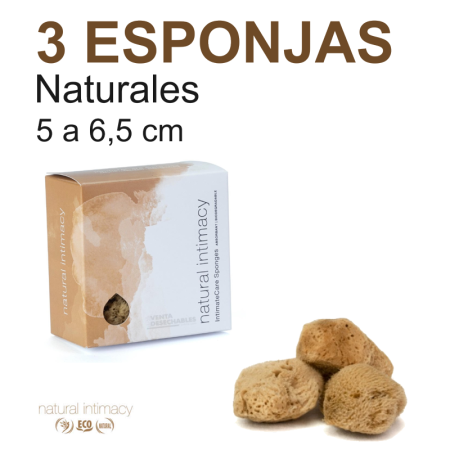 3 Esponjas Marinas Menstruales Medianas
