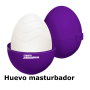 Huevo Masturbador Elástico Silicona Púrpura - UP&GO Bympy