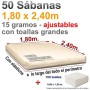 Sábanas desechables Ajustables Con toallas Grandes