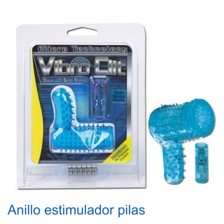 Anillo Funda Estimulador del Clítoris de color Azul