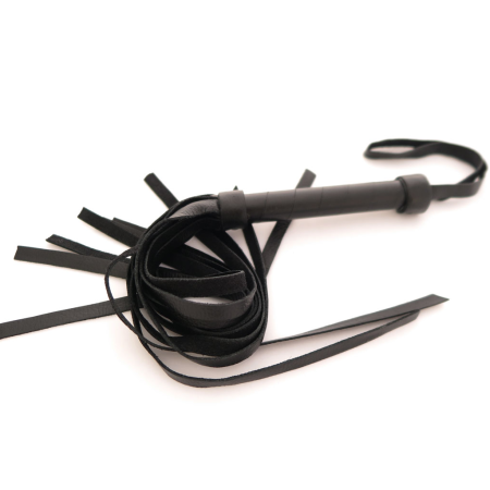 Látigo Sado Cuero Con Mango - 48cm