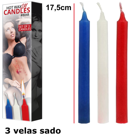 Velas Para Sado 17,5 cm En varios colores