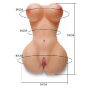 Mega Masturbador Realista Vagina y Culo De Cuerpo Entero