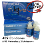 Oferta 423 Preservativos Naturales y 3 Lubricantes In Love