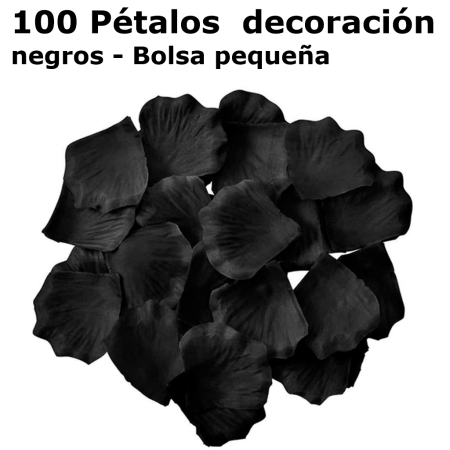 Pétalos De Rosas En Color Negro Decorativo